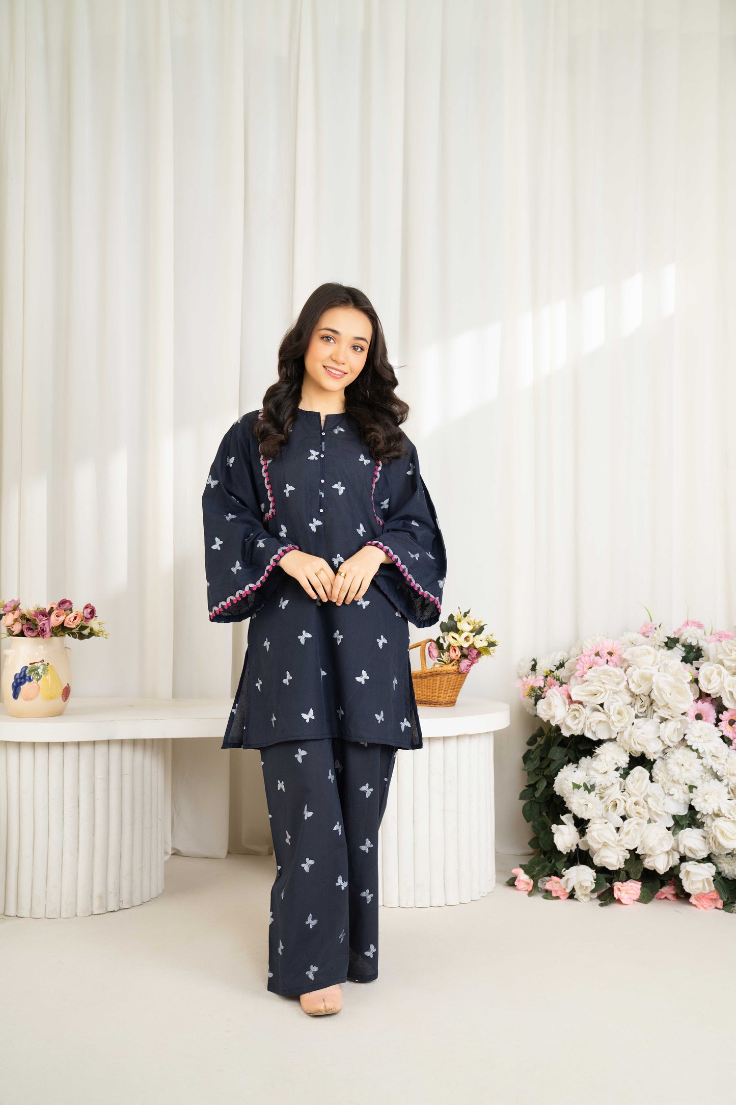Butterfly - 2 piece - Embroidered Suit