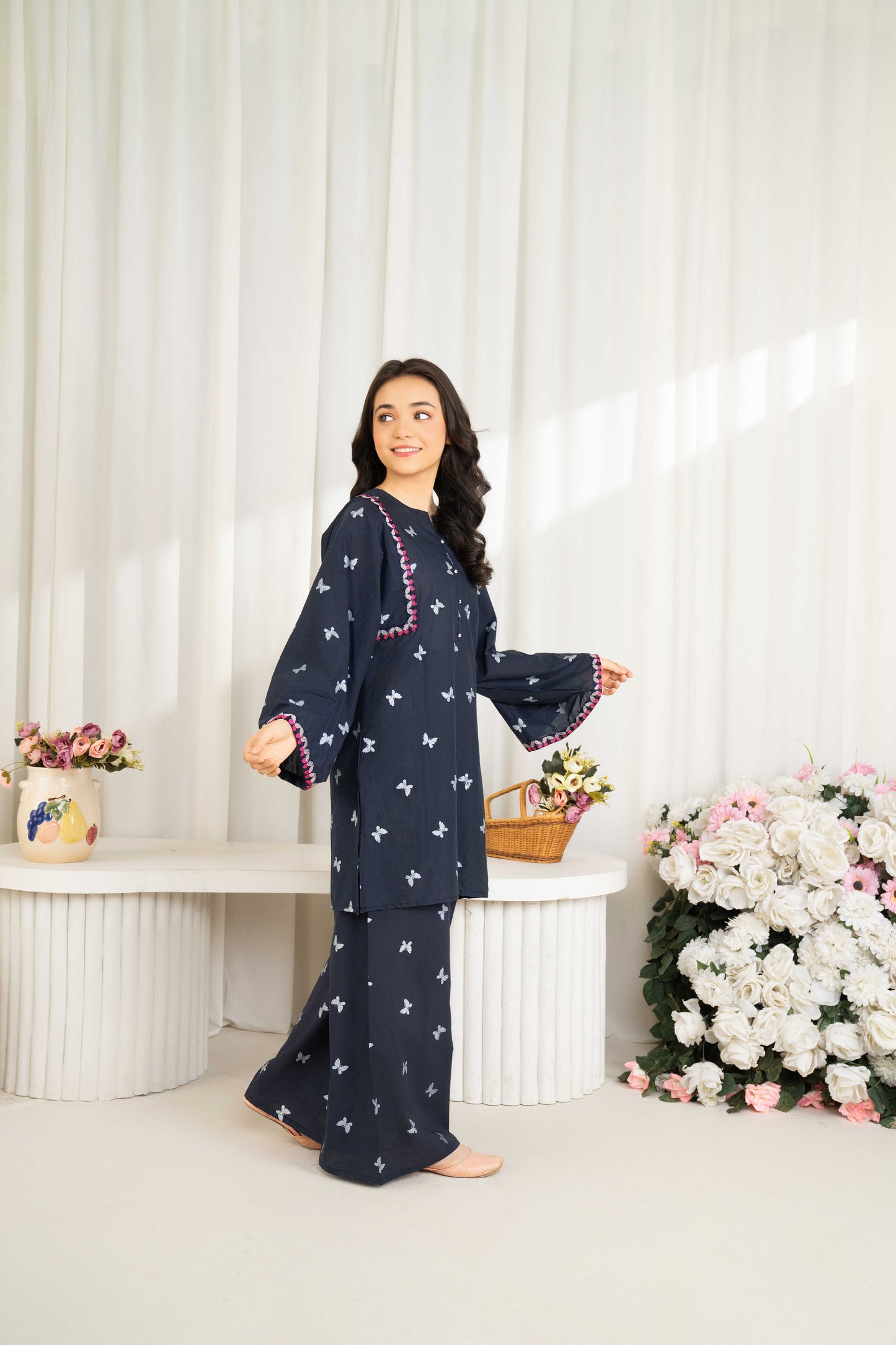 Butterfly - 2 piece - Embroidered Suit