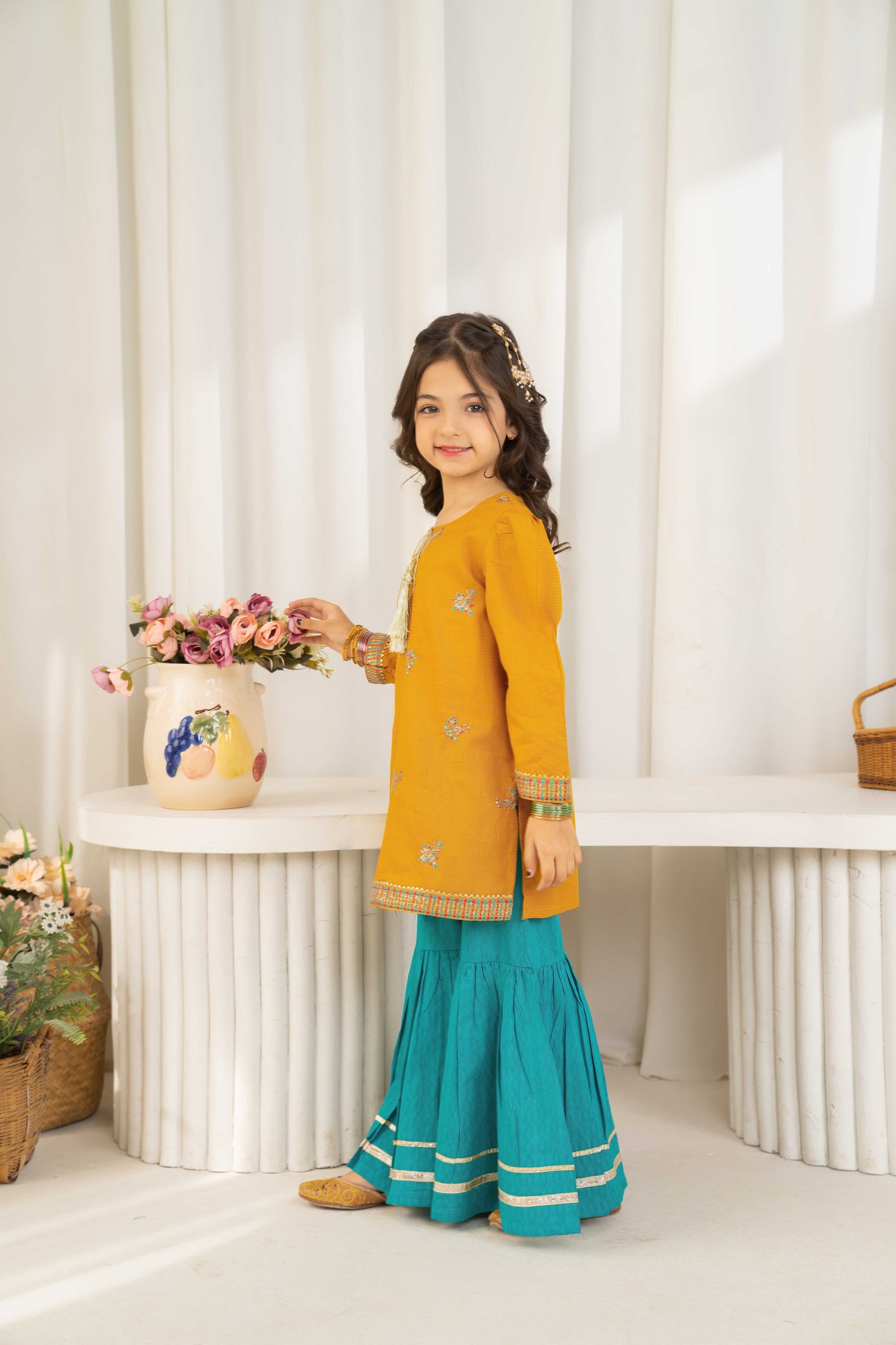 Darya - 2 piece - Embroidered Suit