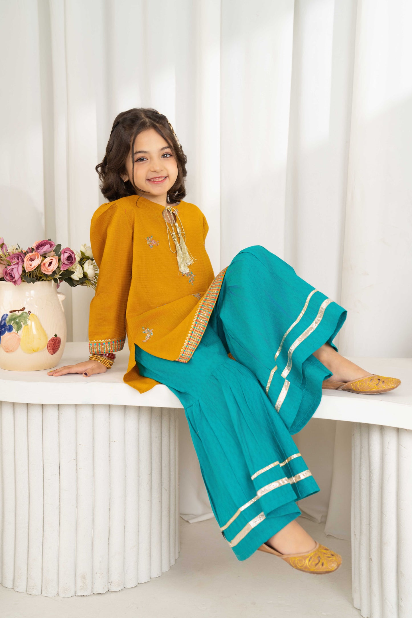 Darya - 2 piece - Embroidered Suit