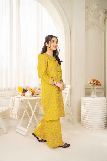 Sunflower - 2 piece - Embroidered Suit