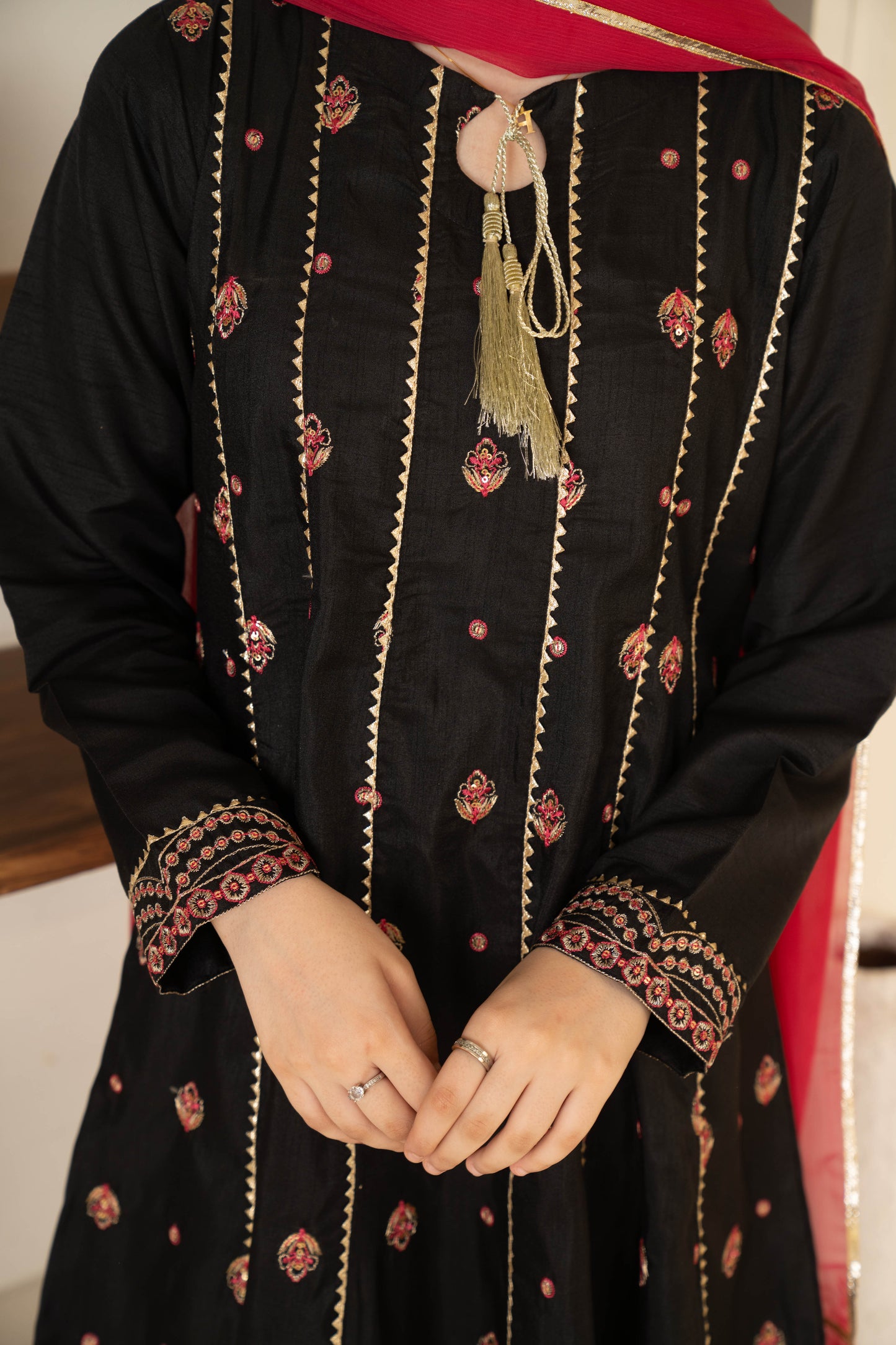Tara - 3 piece - Embroidered Suit