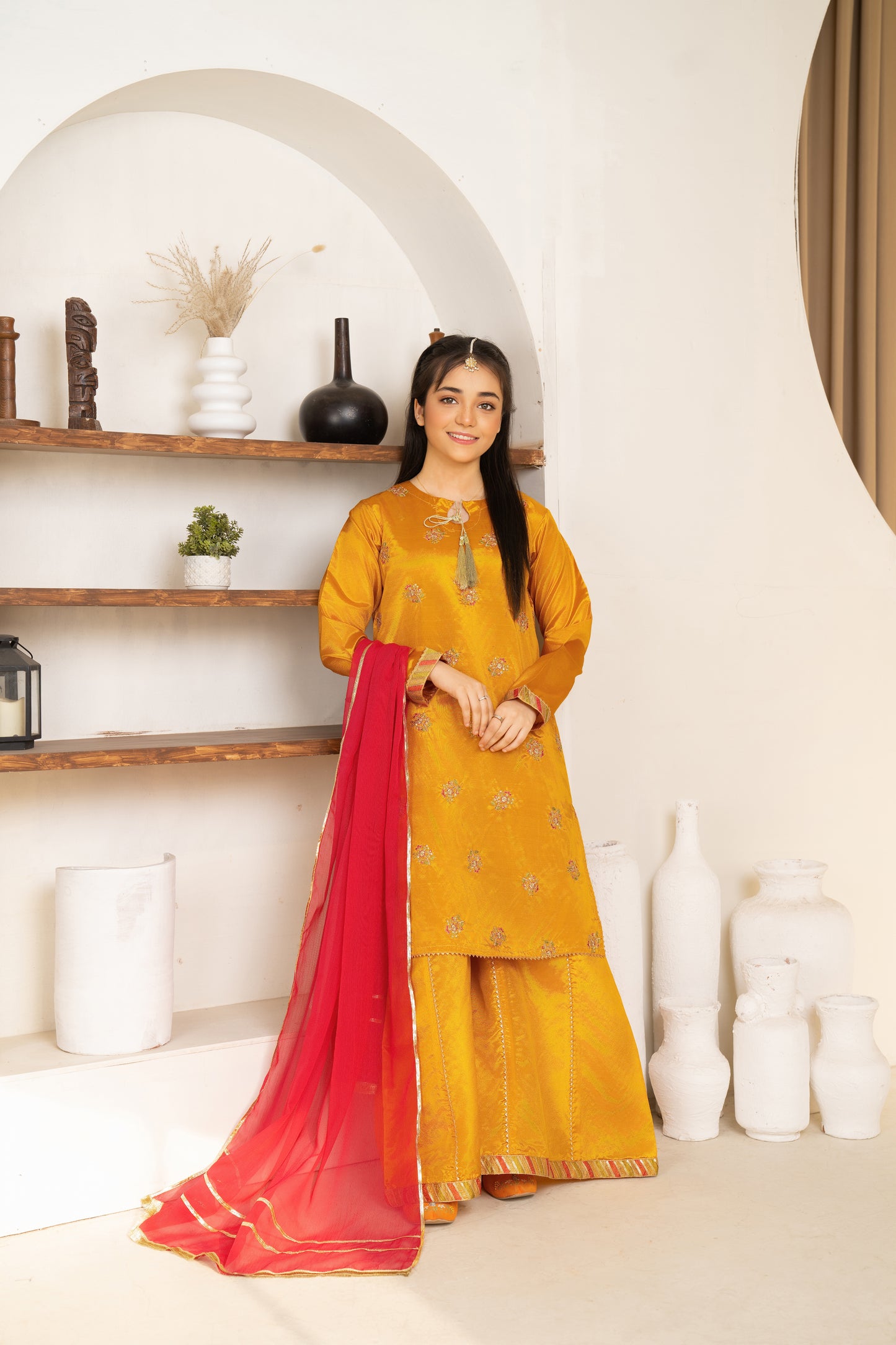 Henna - 3 piece - Embroidered Suit