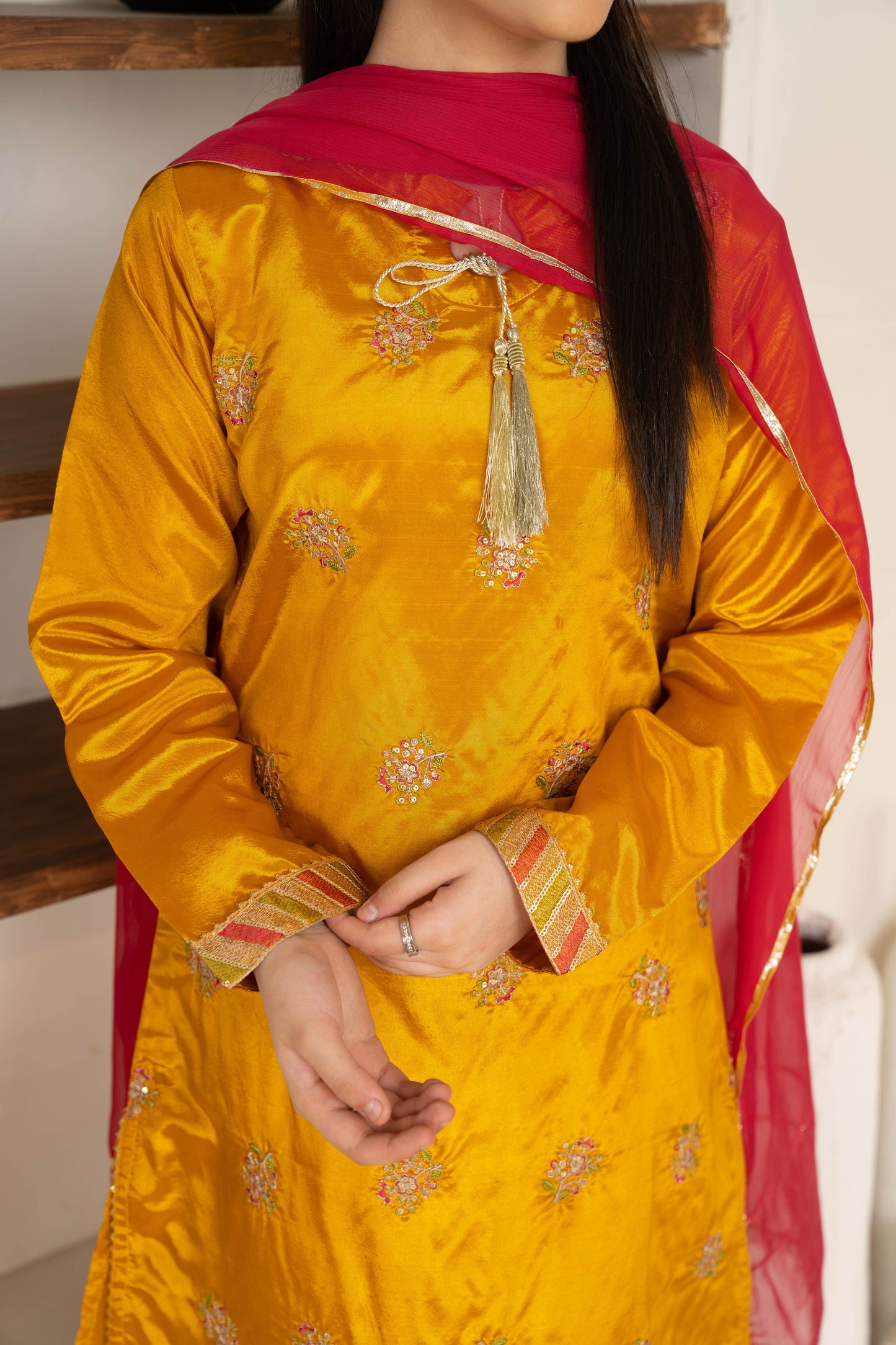 Henna - 3 piece - Embroidered Suit