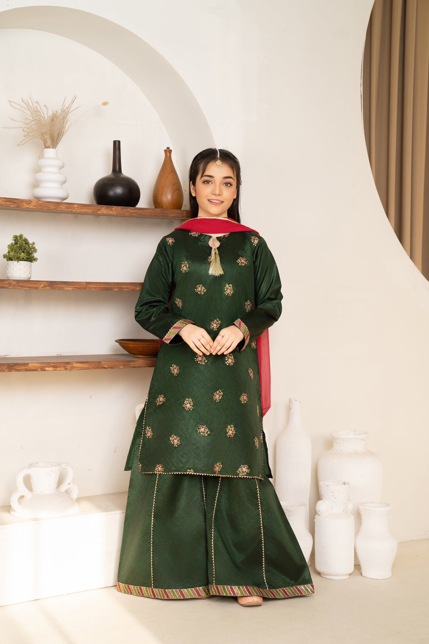 Mayon - 3 piece - Embroidered Suit