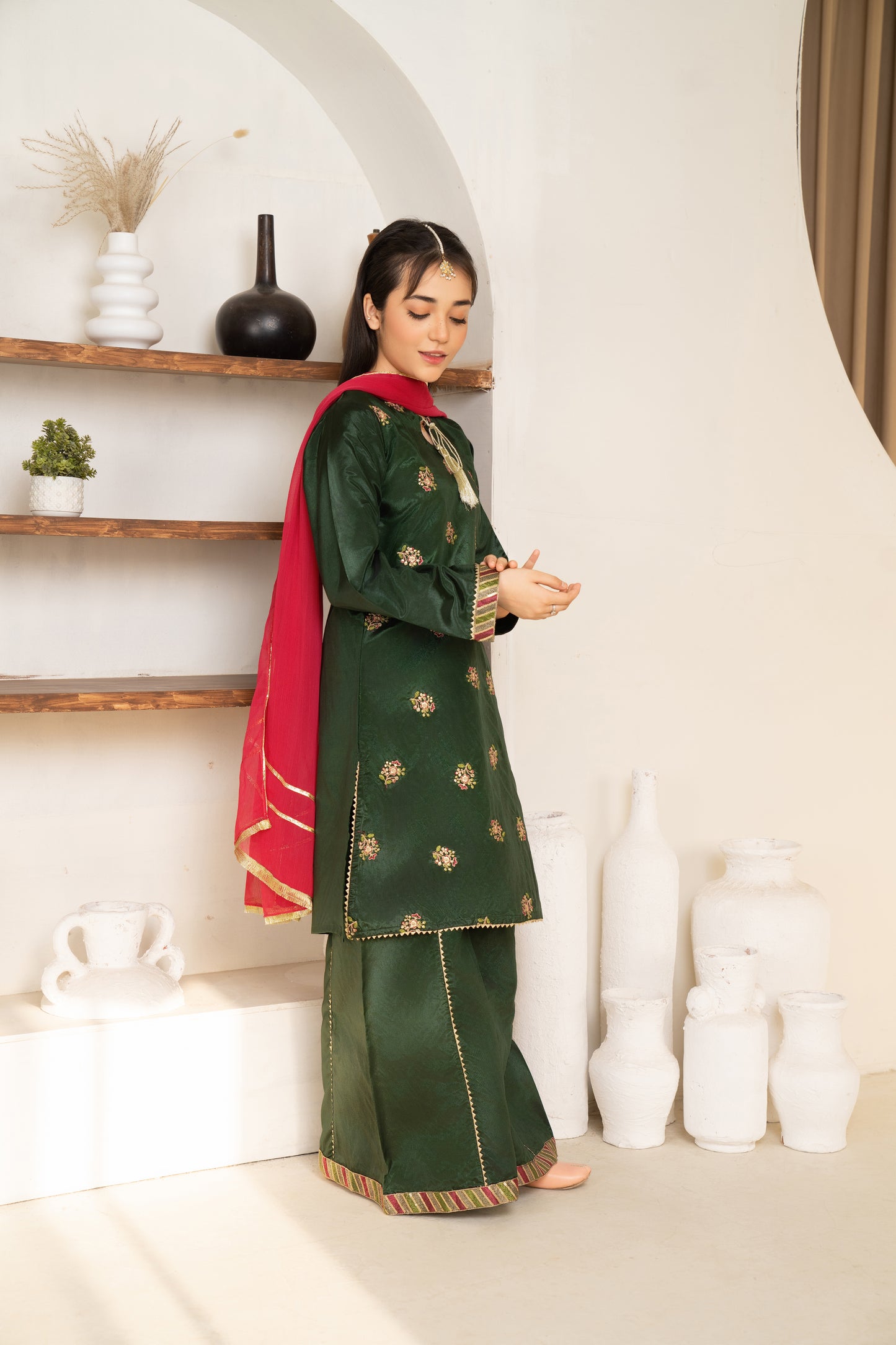 Mayon - 3 piece - Embroidered Suit