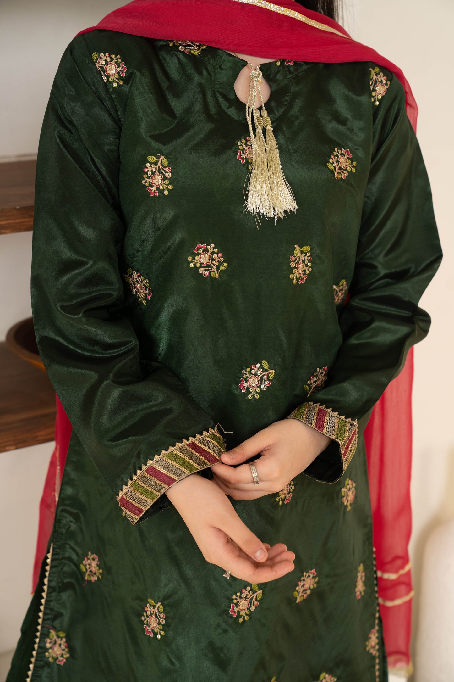 Mayon - 3 piece - Embroidered Suit