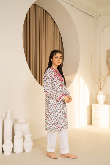 Luna - 1 piece - Embroidered Top/Kurta