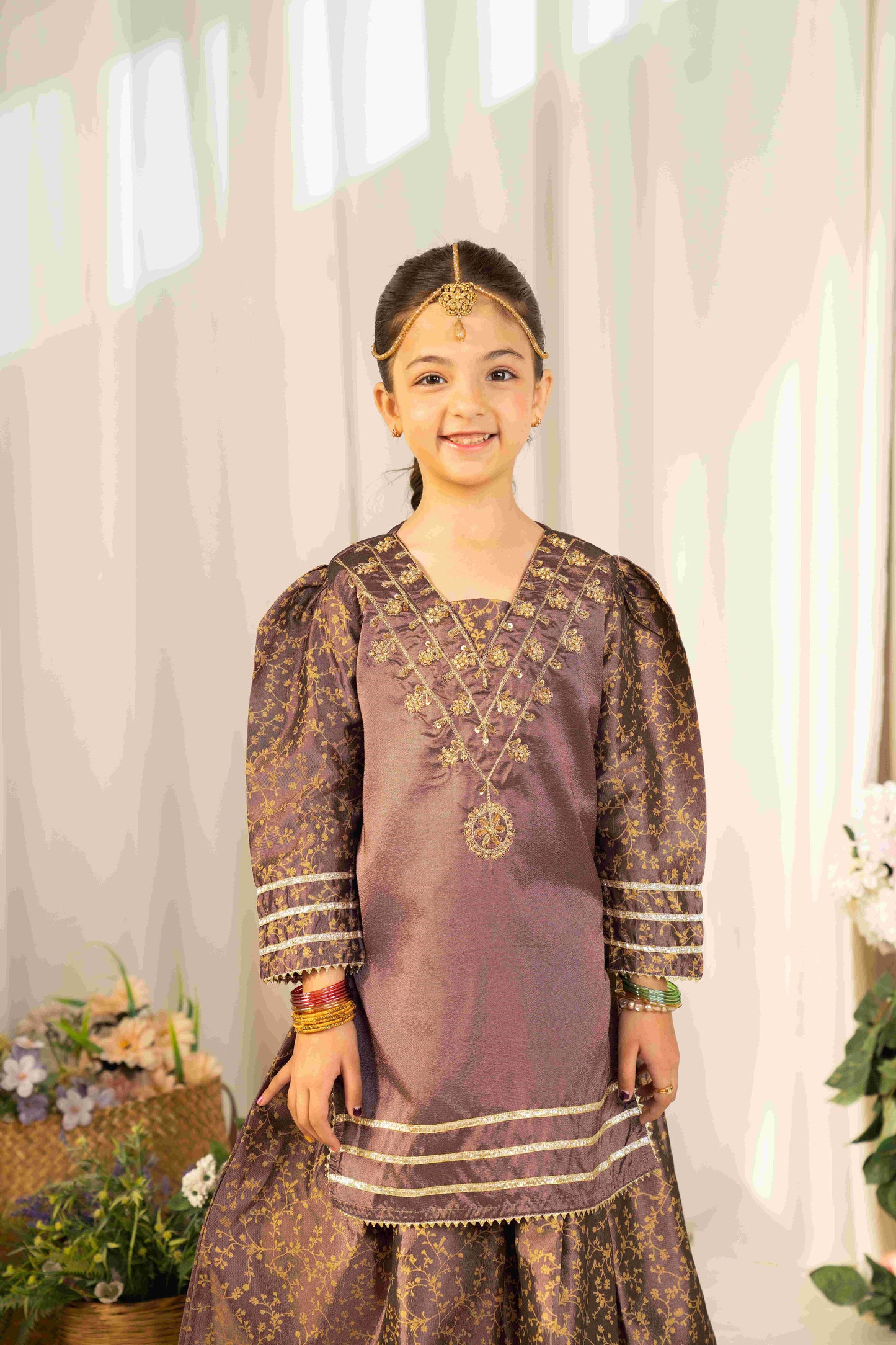 Doll - 2 piece - Embroidered Lehnga Set