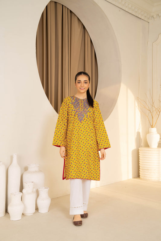 Opal - 1 piece - Embroidered Top/Kurta