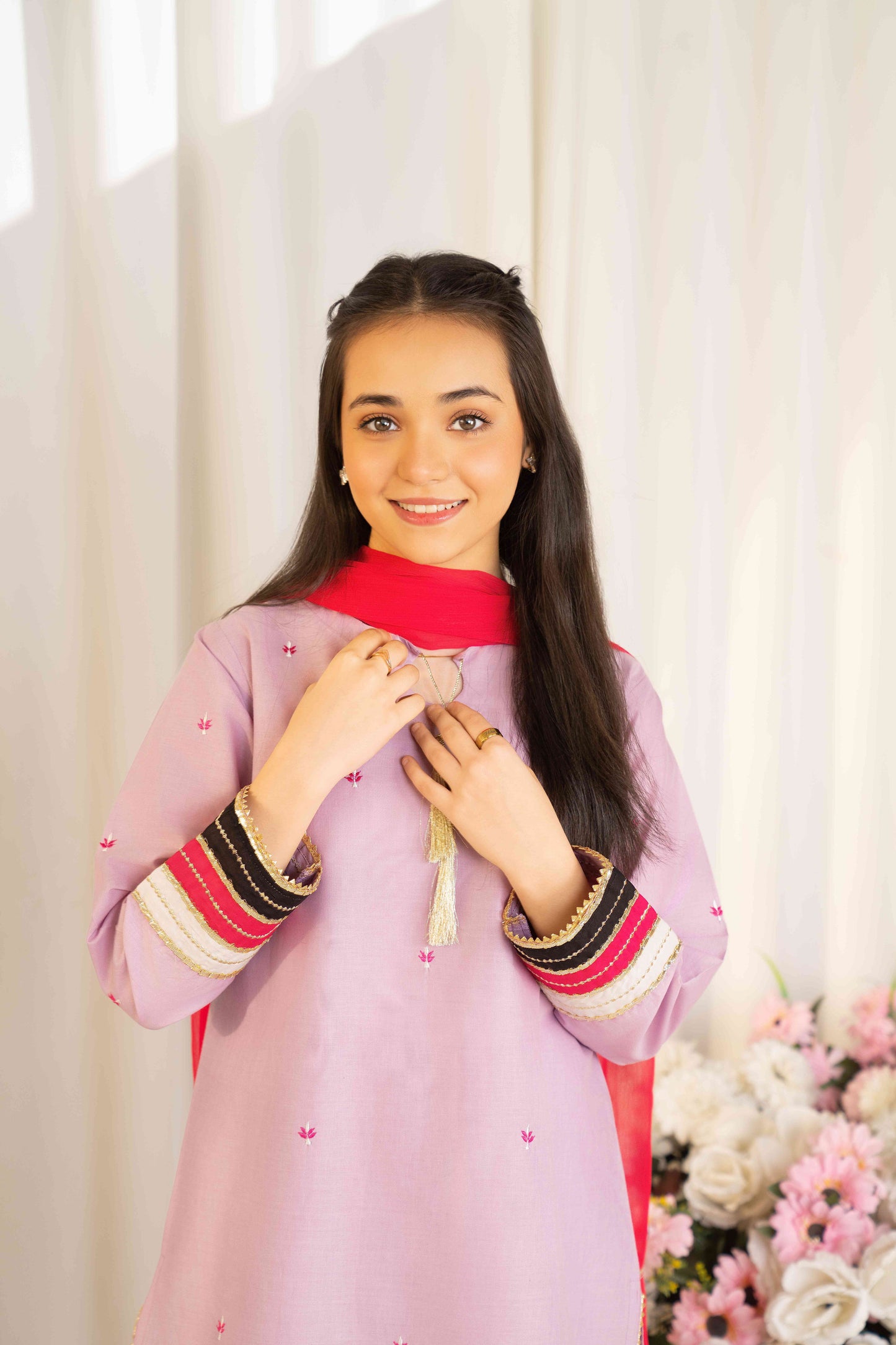 Marshmallow - 2 piece - Embroidered Suit