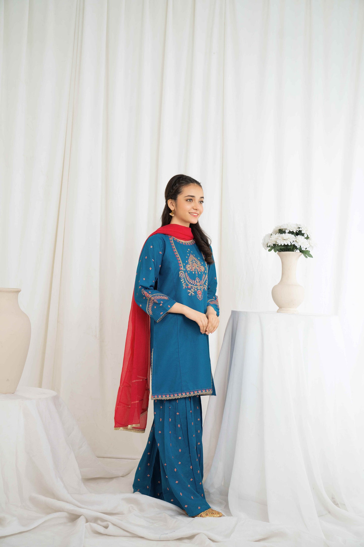 Frosted Orchid - 2 piece - Embroidered Suit