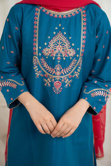 Frosted Orchid - 2 piece - Embroidered Suit