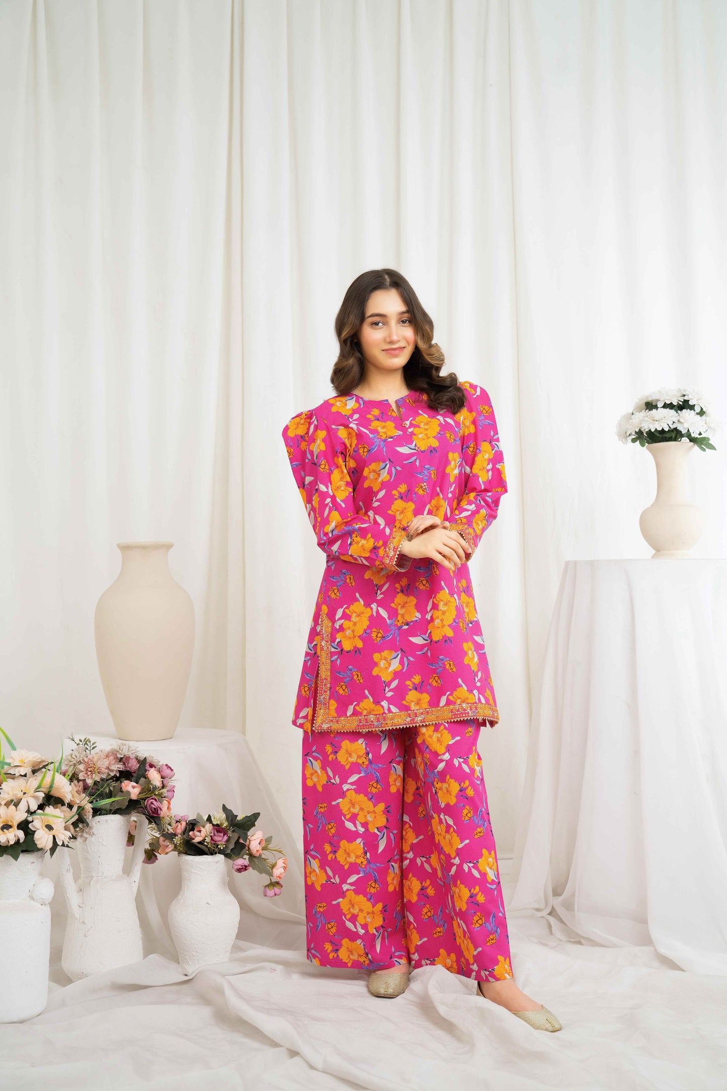 Luna Petal - 2 piece - Embroidered Suit