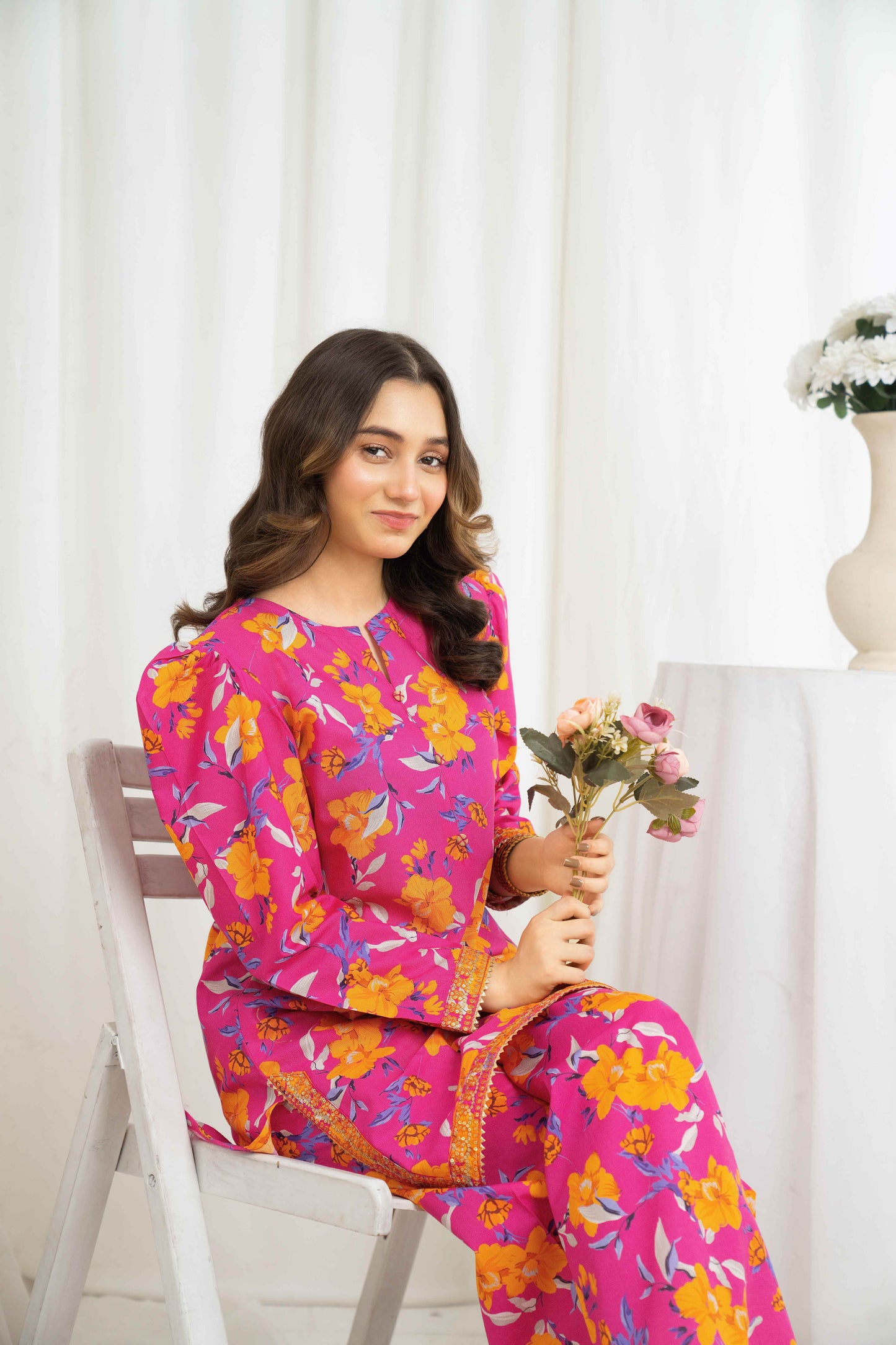 Luna Petal - 2 piece - Embroidered Suit