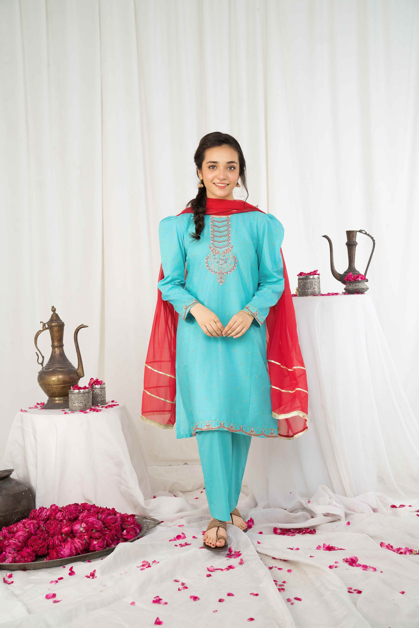 Sky Dreams - 2 piece - Embroidered Suit