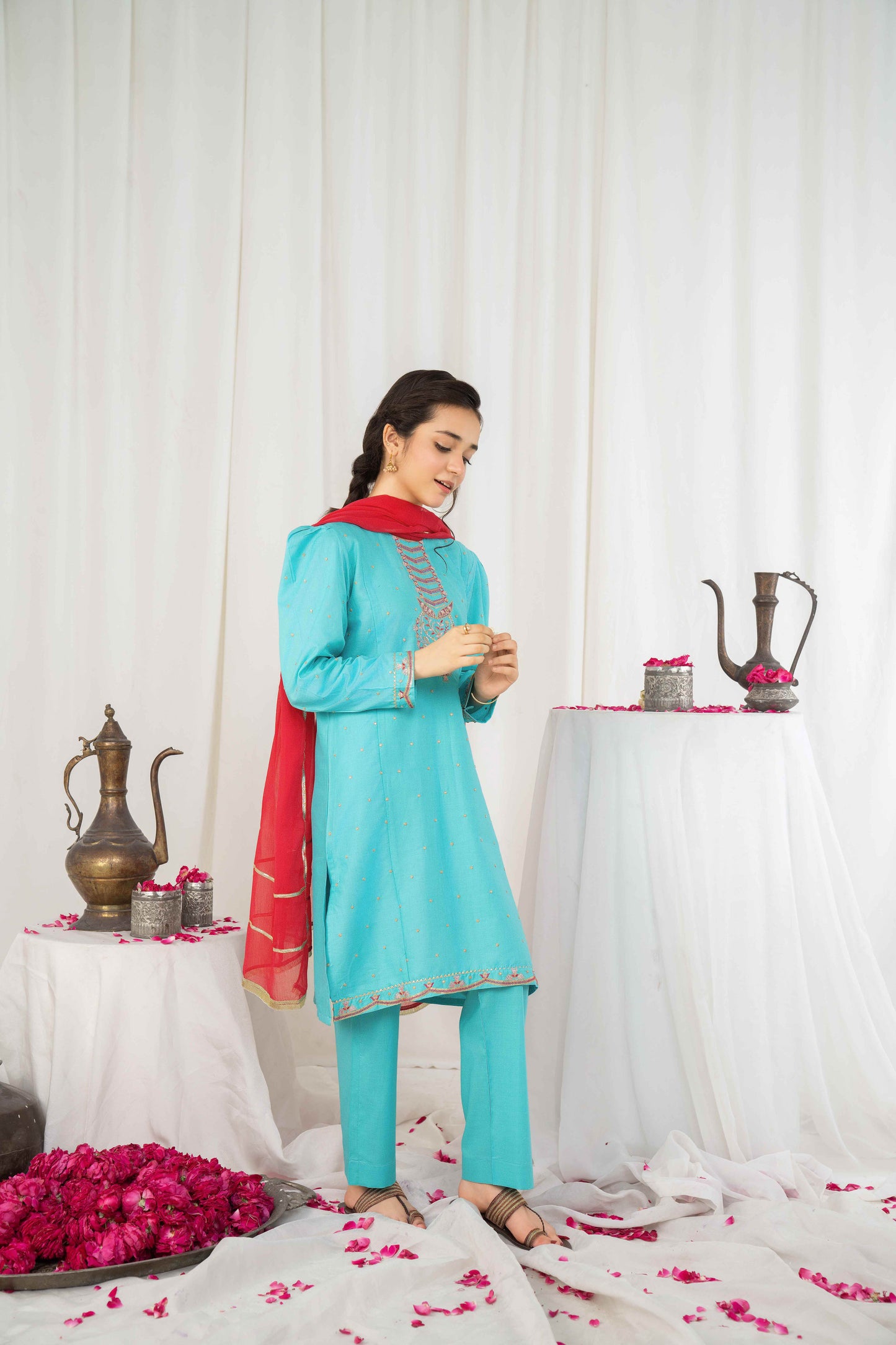 Sky Dreams - 2 piece - Embroidered Suit