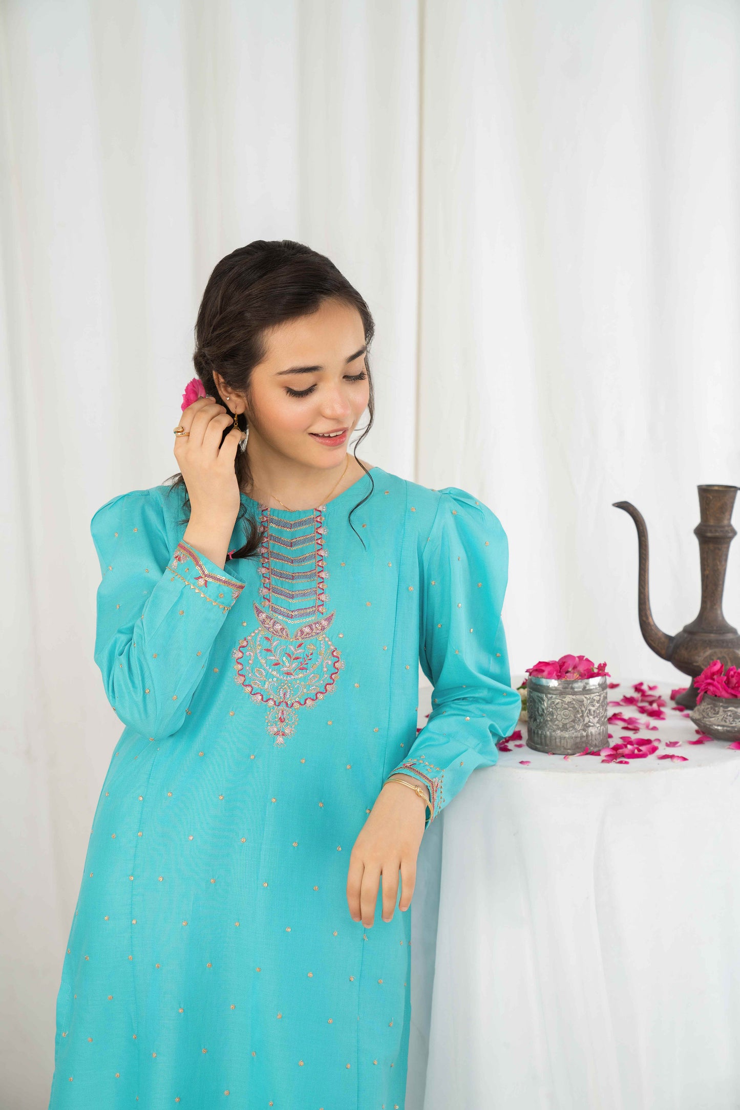 Sky Dreams - 2 piece - Embroidered Suit