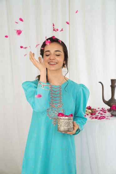 Sky Dreams - 2 piece - Embroidered Suit