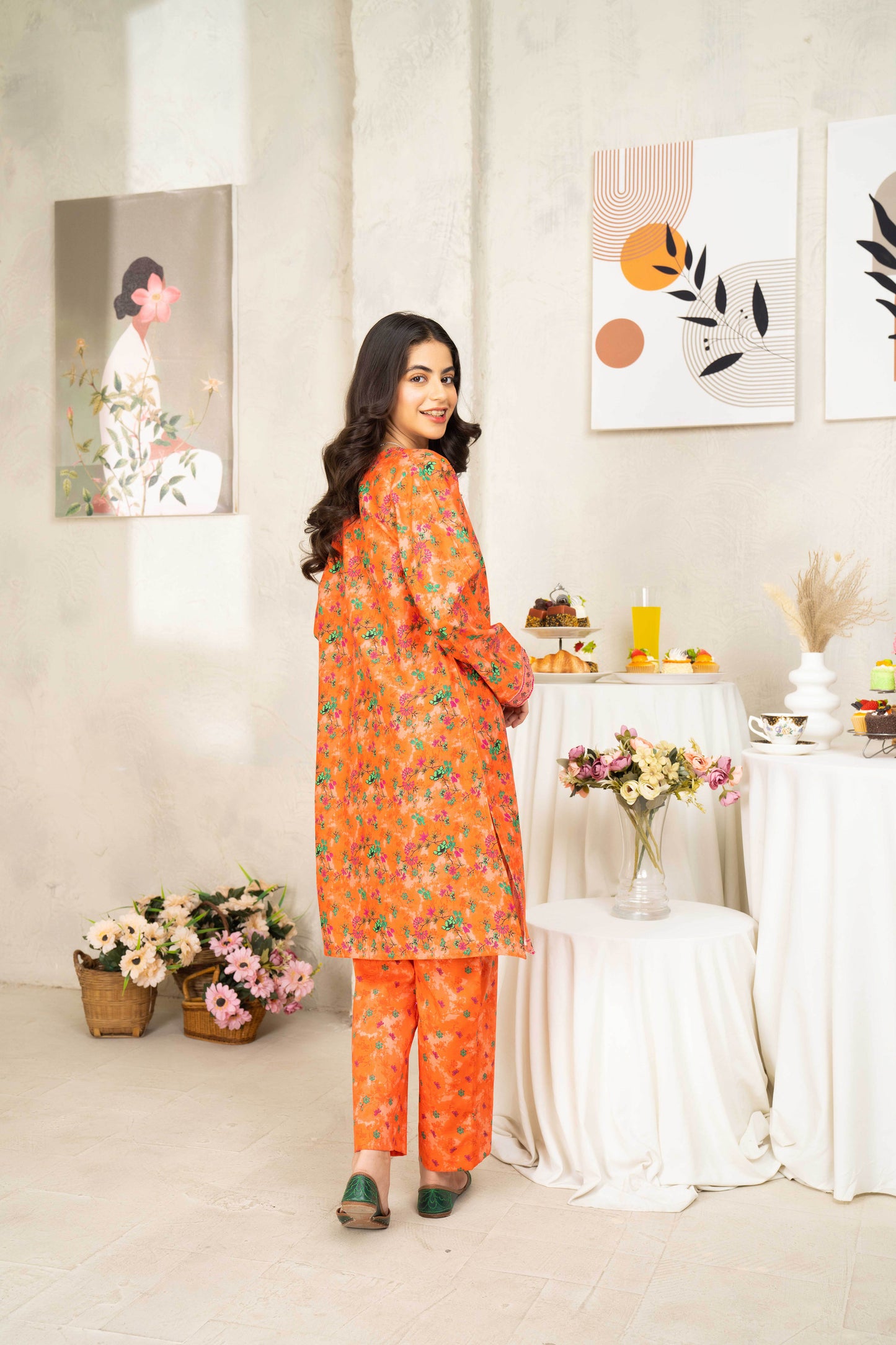 Fig - 2 piece - Embroidered Suit