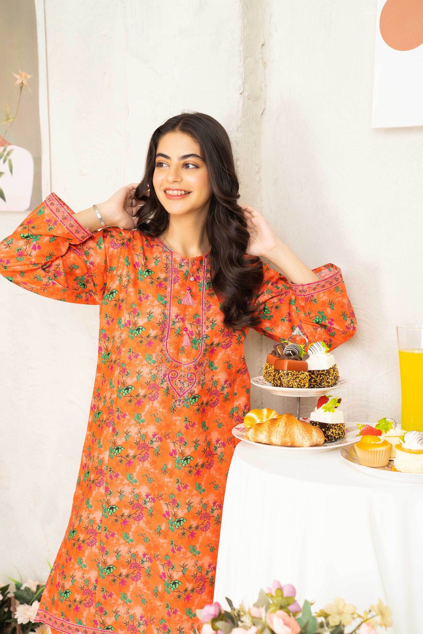 Fig - 2 piece - Embroidered Suit