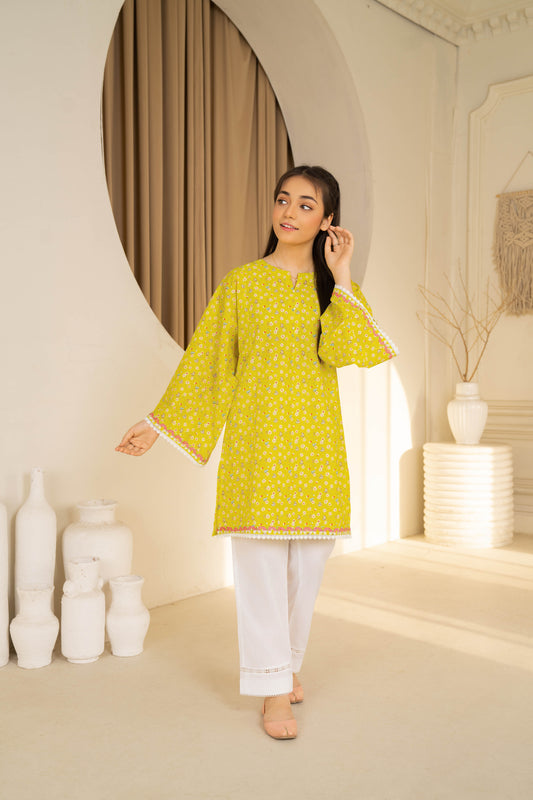 Aurora - 1 piece - Embroidered Top/Kurta