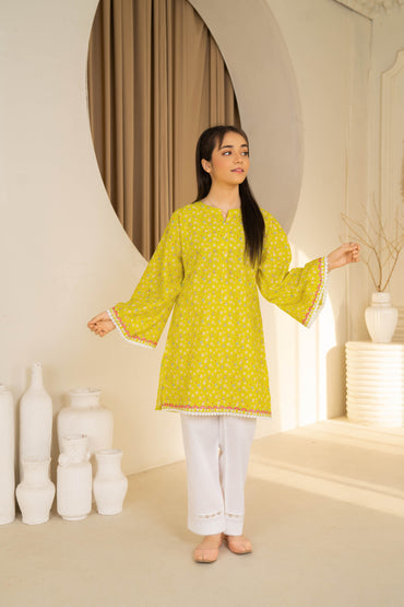 Aurora - 1 piece - Embroidered Top/Kurta