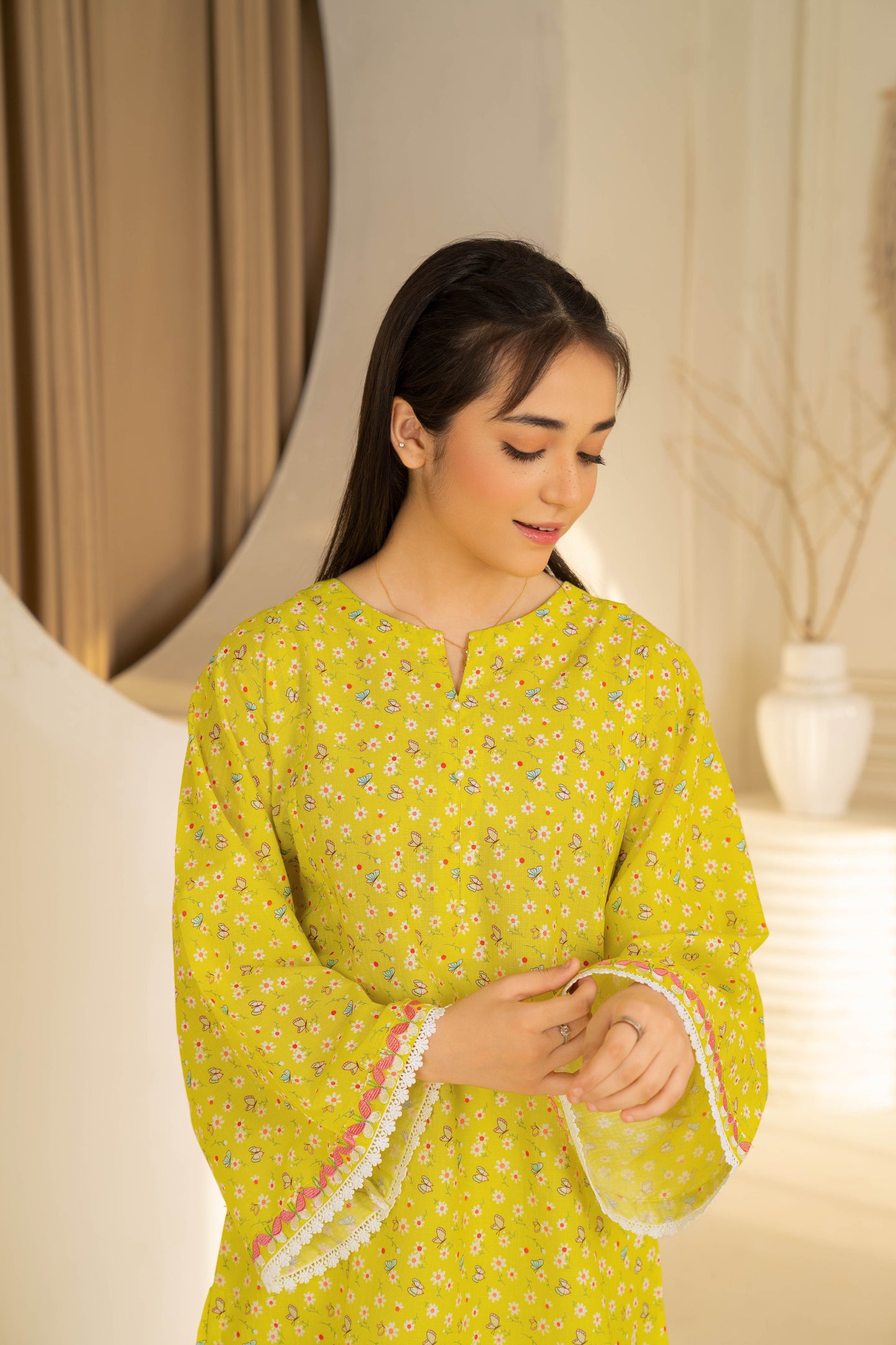 Aurora - 1 piece - Embroidered Top/Kurta