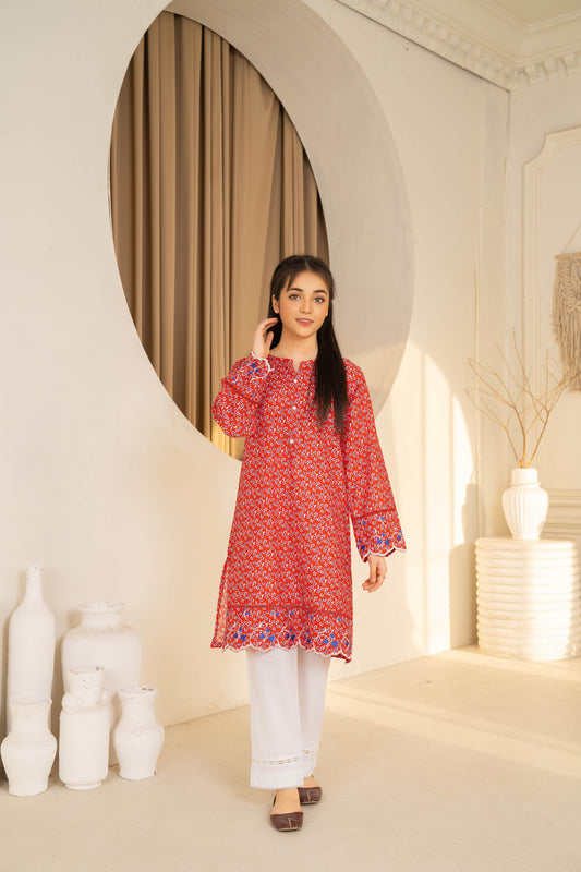 Lyra - 1 piece - Embroidered Top/Kurta