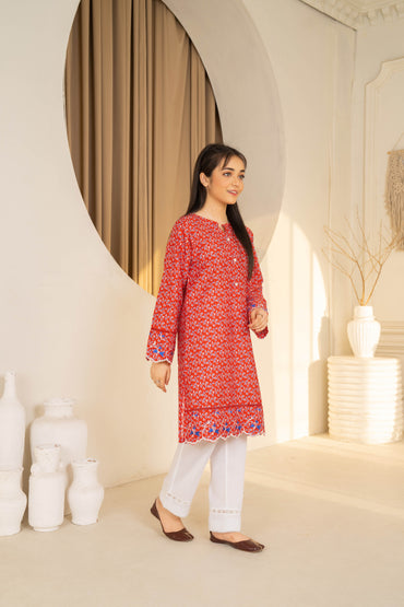 Lyra - 1 piece - Embroidered Top/Kurta