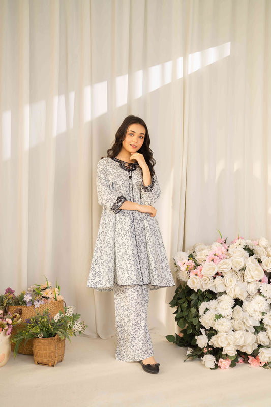 Breeze - 2 piece - Embroidered Suit