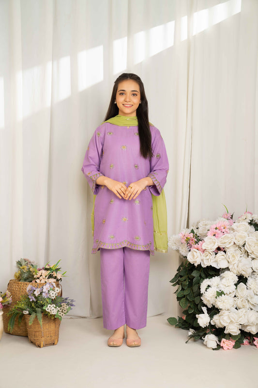 Kiran - 2 piece - Embroidered Suit