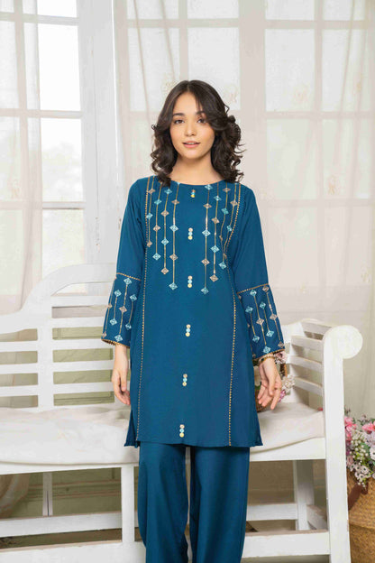 Fiza - 2 piece - Embroidered Suit