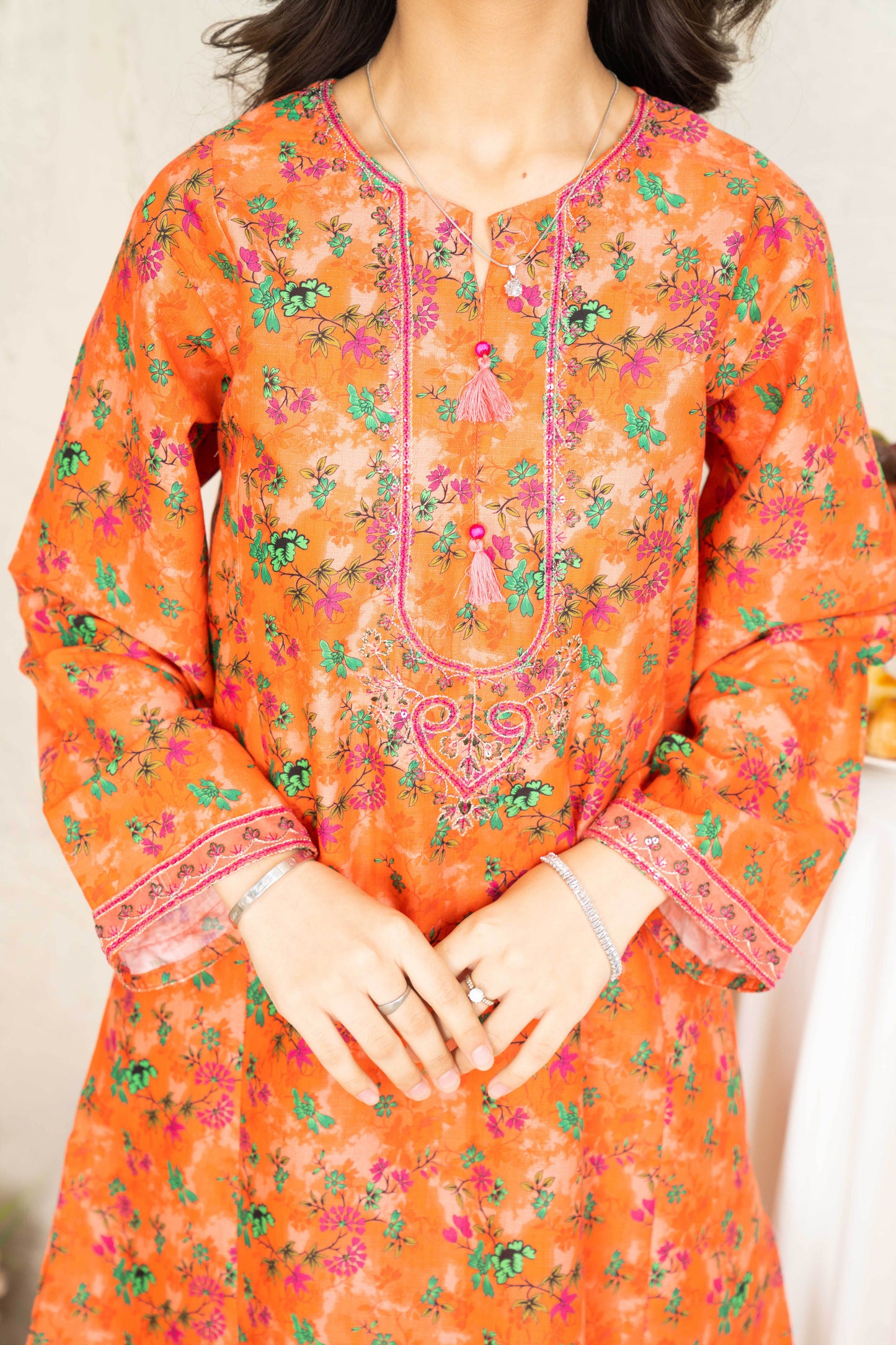 Fig - 2 piece - Embroidered Suit