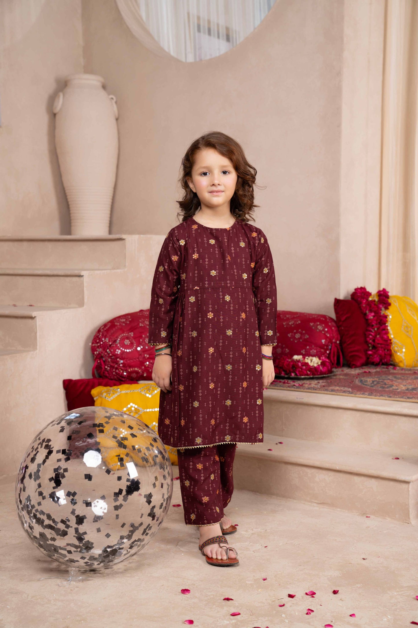 Pie - 2 piece - Printed Embroidered Suit