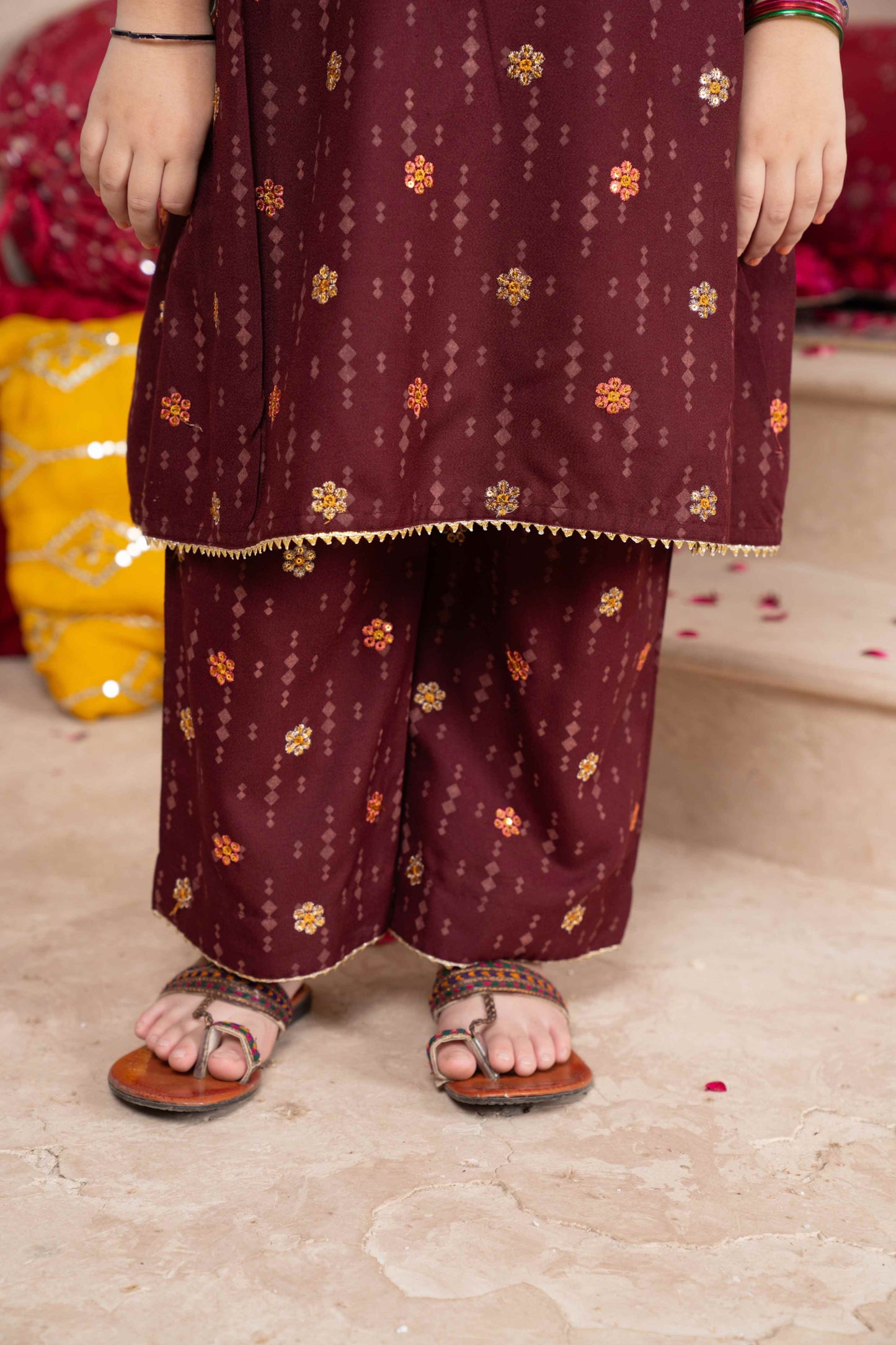 Pie - 2 piece - Printed Embroidered Suit